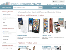 Tablet Screenshot of brochureholdersnow.com